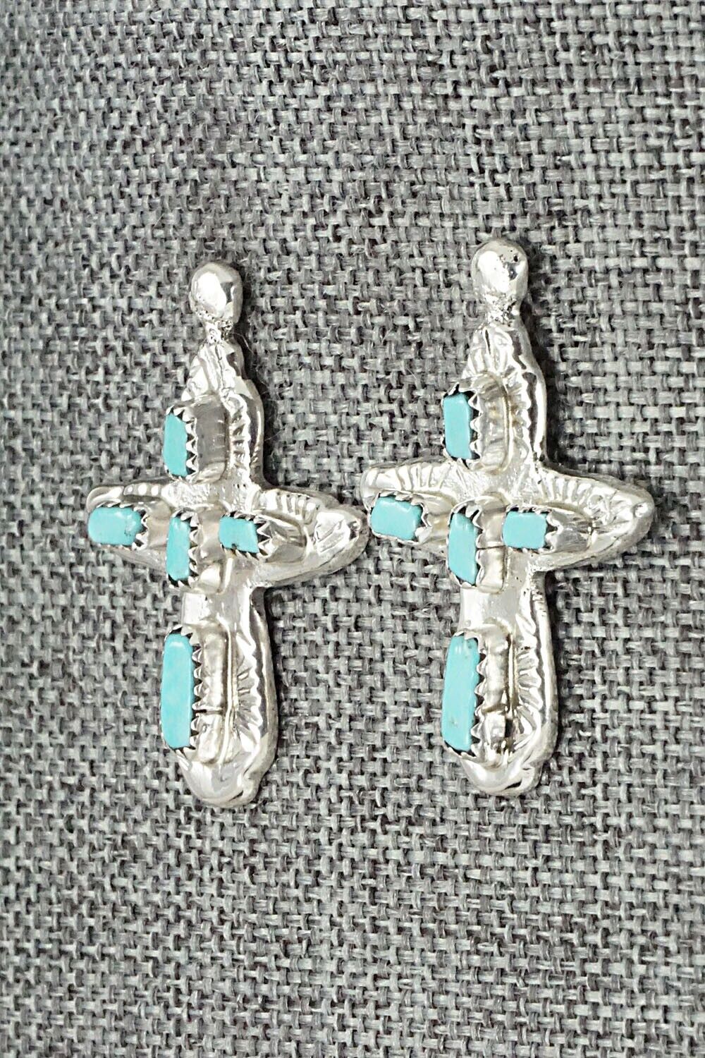 Turquoise & Sterling Silver Earrings - Verona Quam