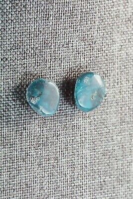 Turquoise & Sterling Silver Earrings - Joann Garcia - Santo Domingo