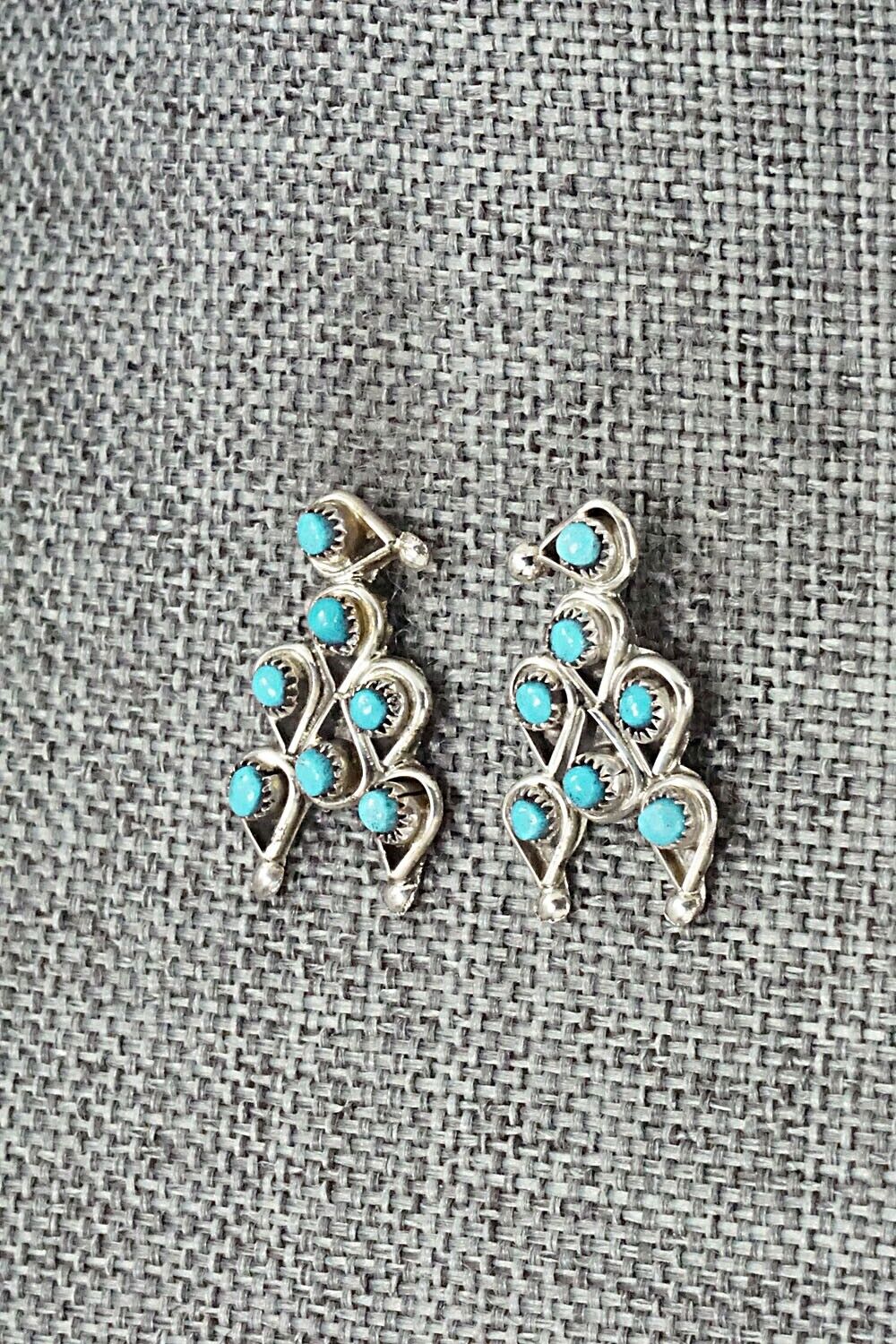 Turquoise & Sterling Silver Earrings - Waylon Johnson