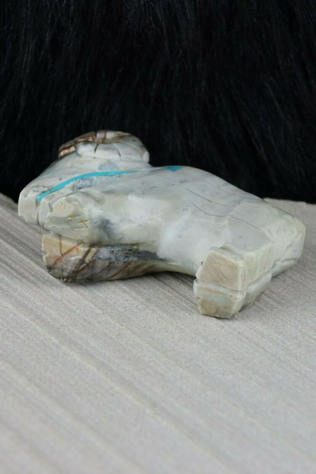 Ram Zuni Fetish Carving - Kevin Quam - High Lonesome Trading