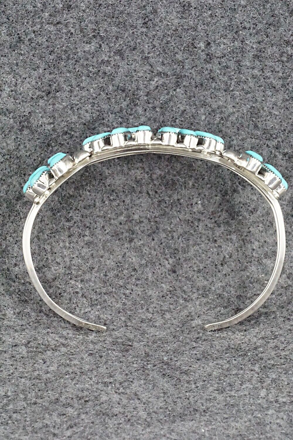 Turquoise & Sterling Silver Bracelet - Delbert Booqua