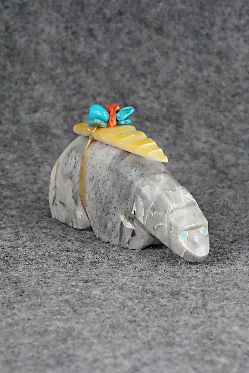 Bear Zuni Fetish Carving - Joshua Leki