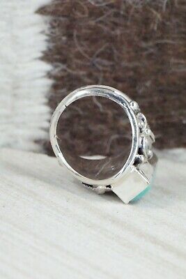 Turquoise & Sterling Silver Ring - Davey Morgan - Size 6.5