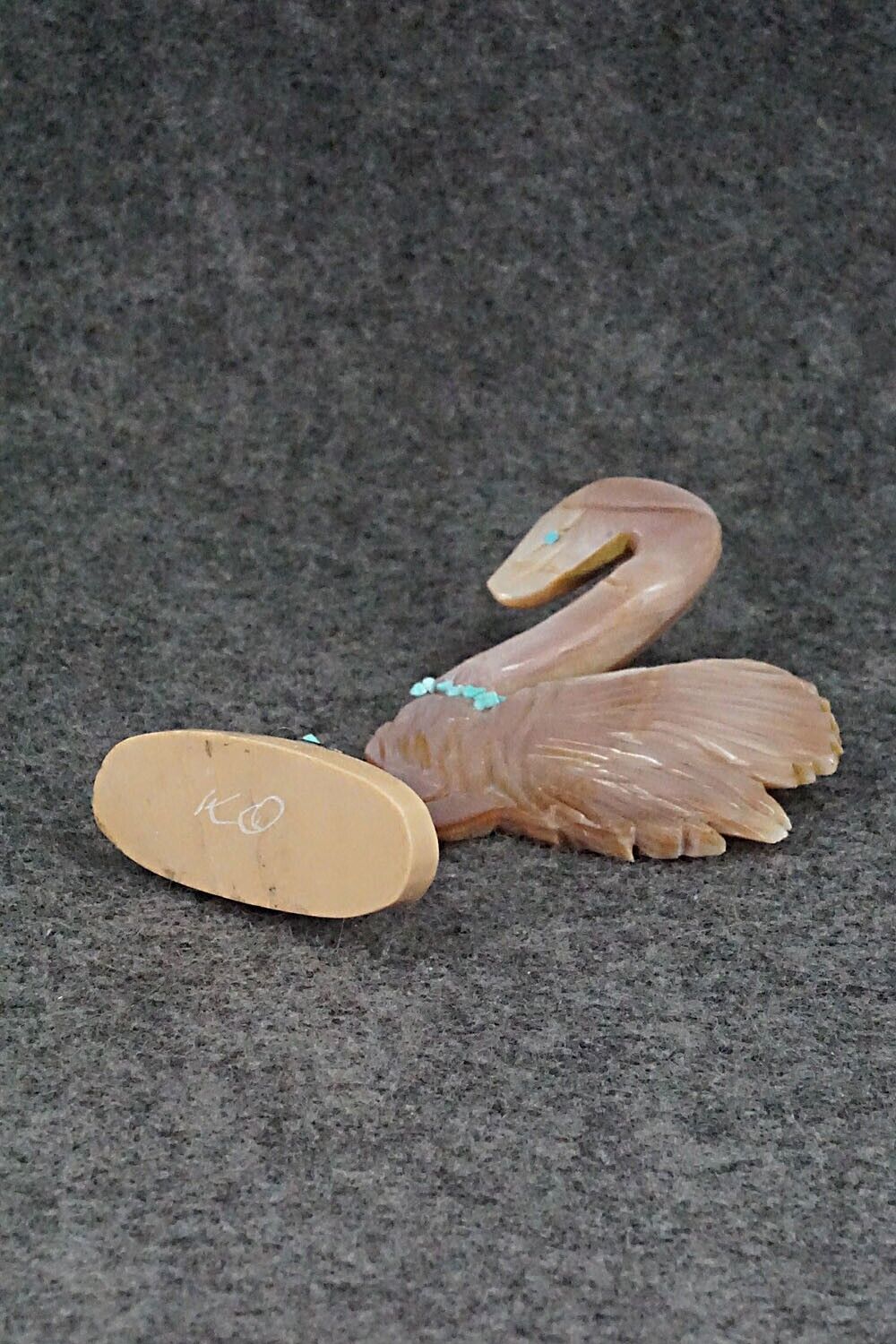 Flamingo Zuni Fetish Carving - Kevin Quam