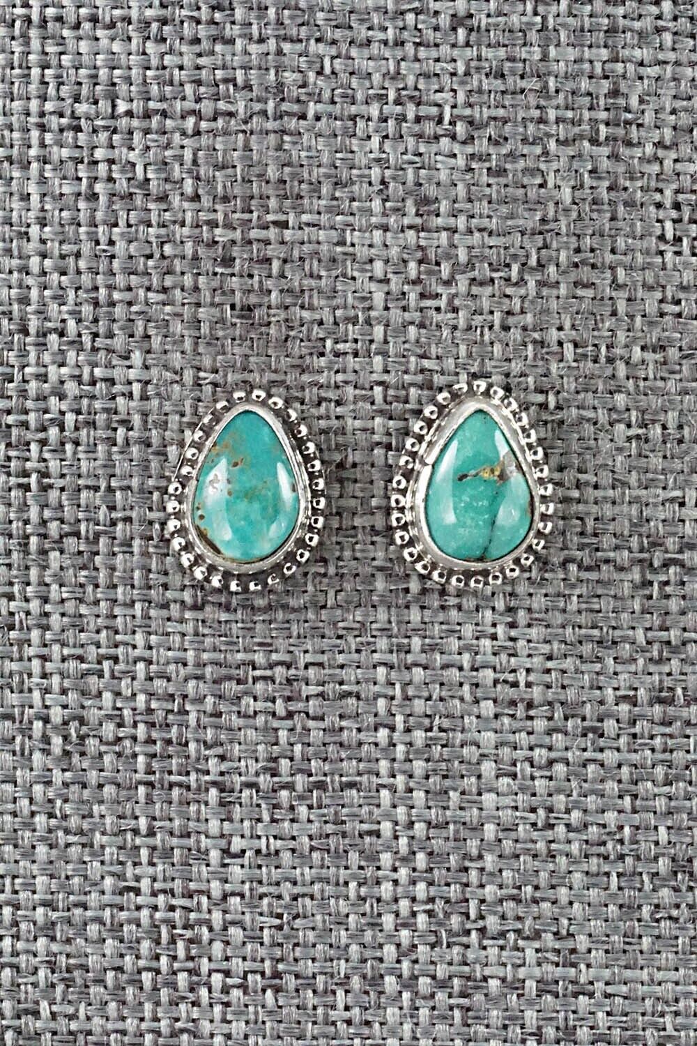 Turquoise & Sterling Silver Earrings - Rosemary Saunders