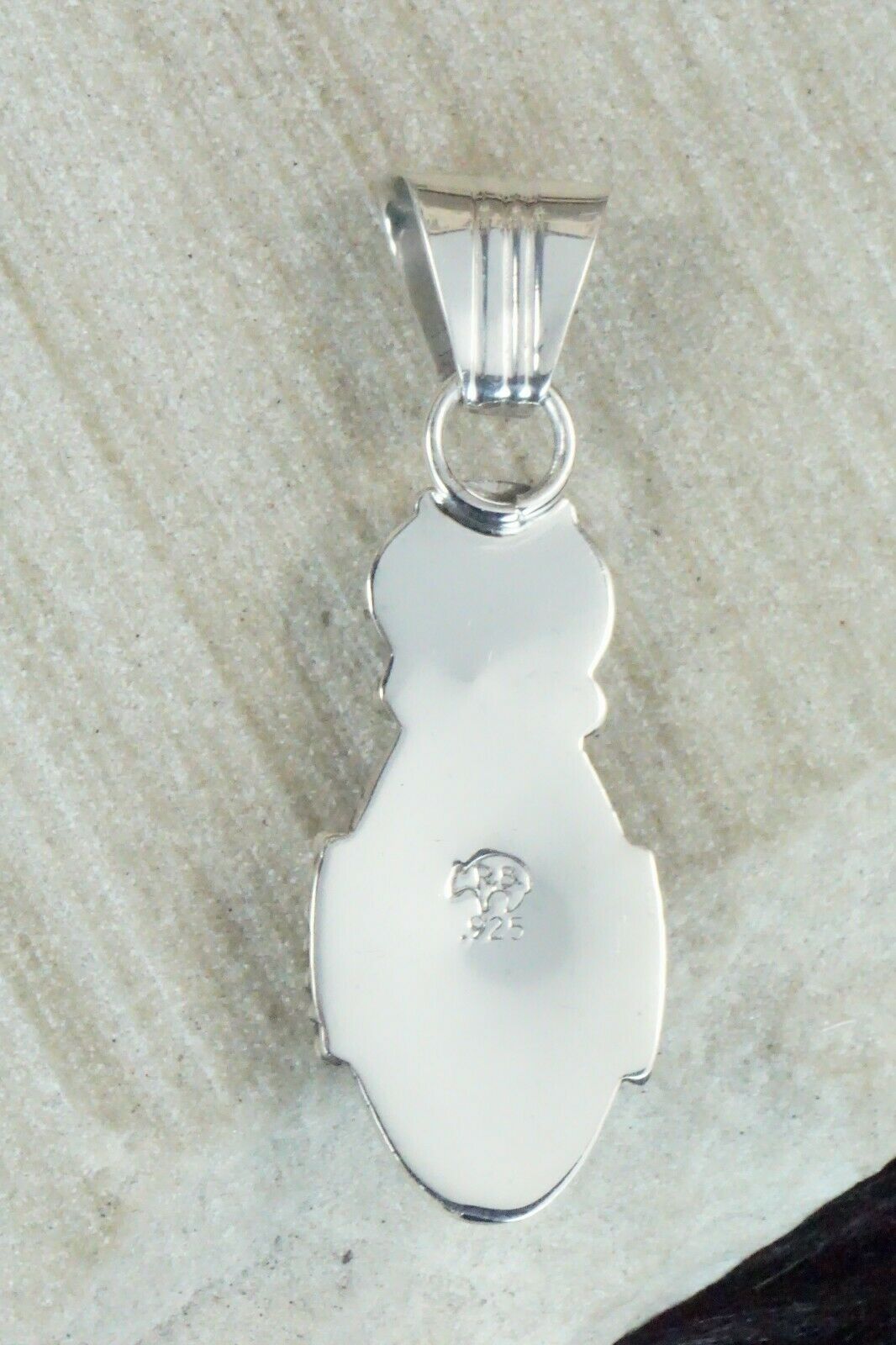 Turquoise and Sterling Silver Pendant - Bobby Platero