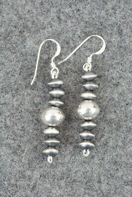 Sterling Silver Navajo Pearl Earrings - Preston Haley