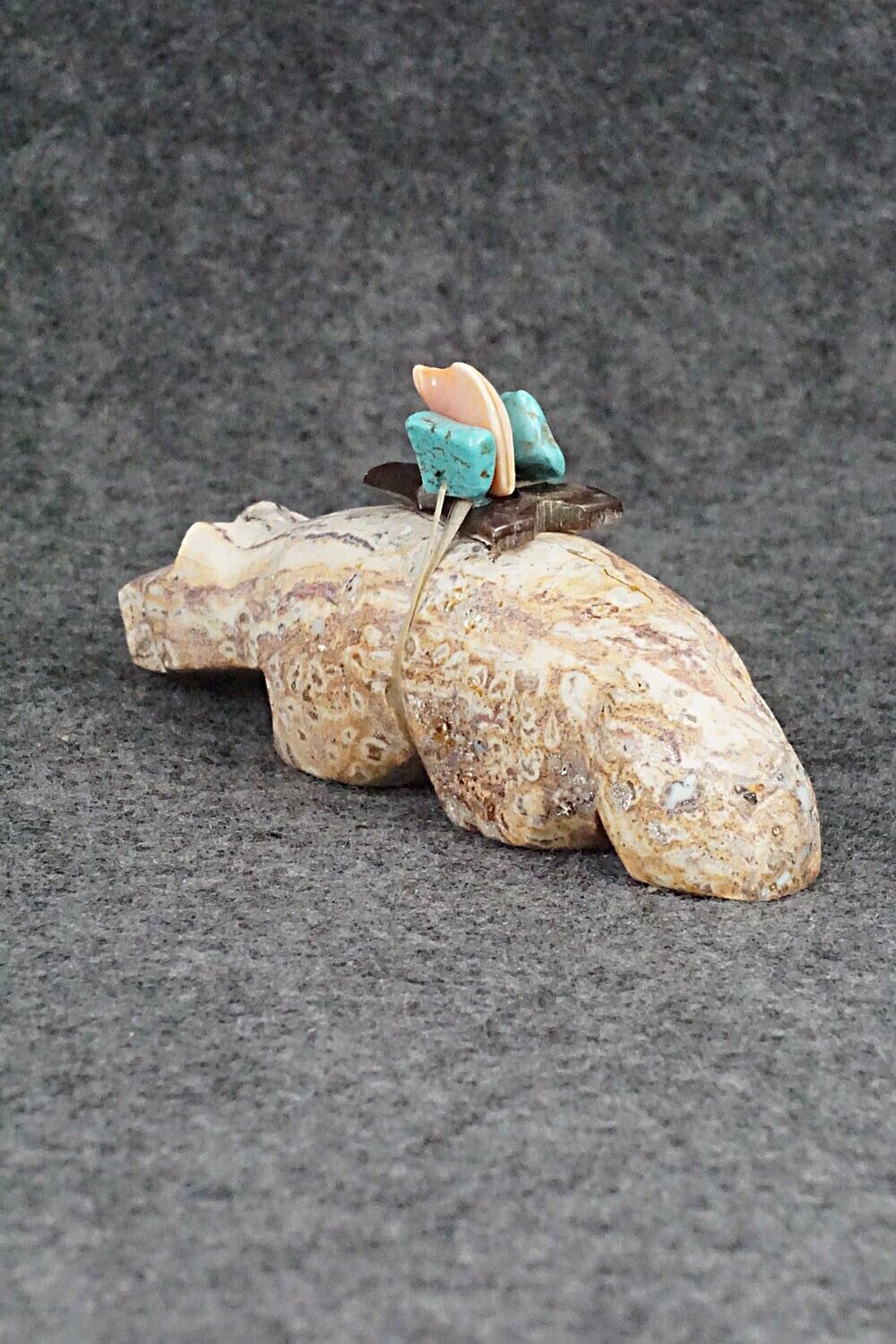Wolf Zuni Fetish Carving - Michael Mahooty