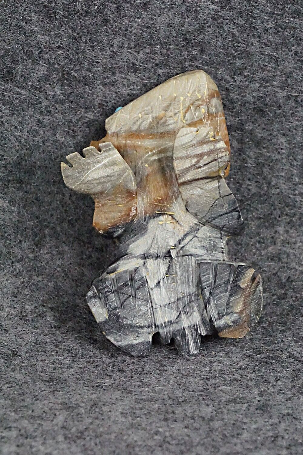 Horned Toad Zuni Fetish Carving - Dana Malani
