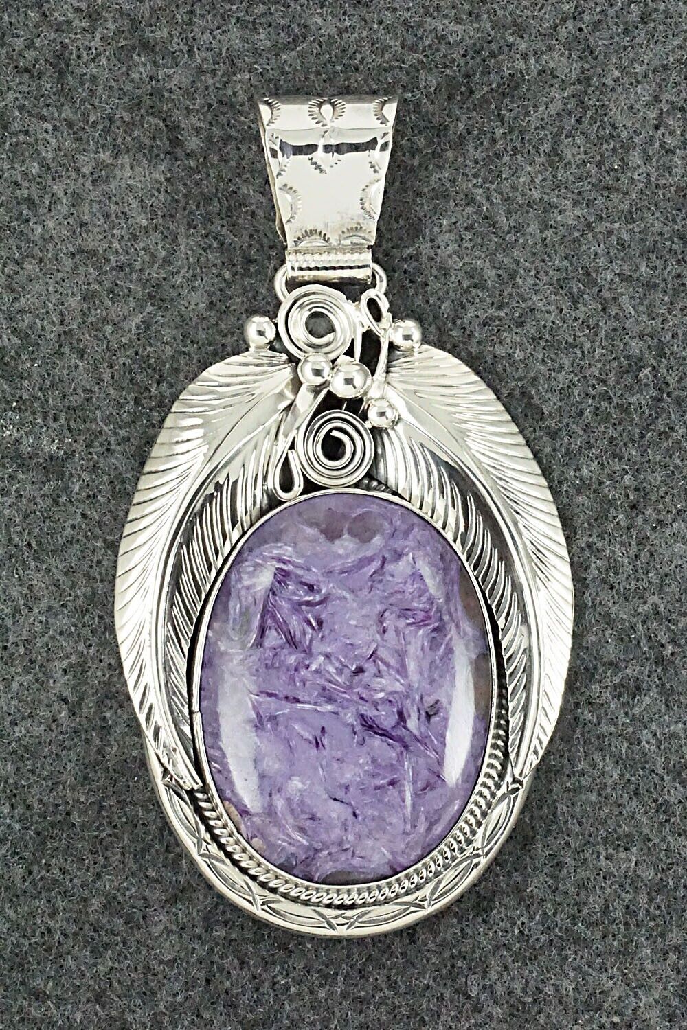 Charoite & Sterling Silver Pendant - Davey Morgan