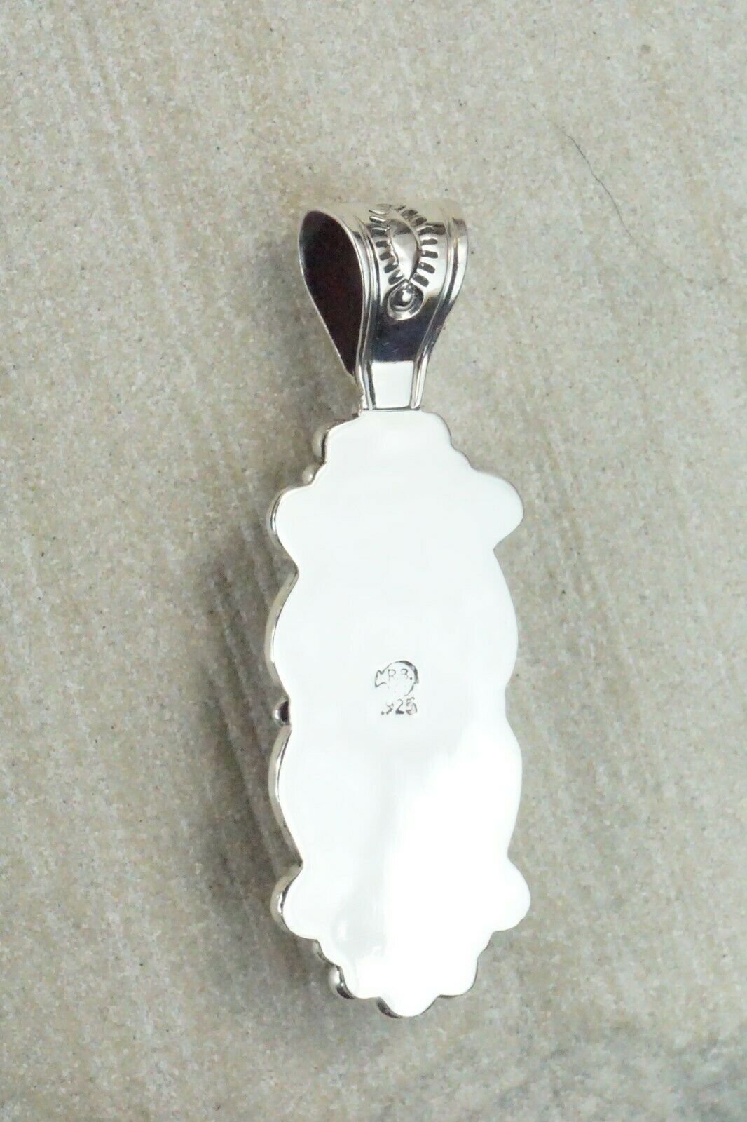 Turquoise & Sterling Silver Pendant - Navajo