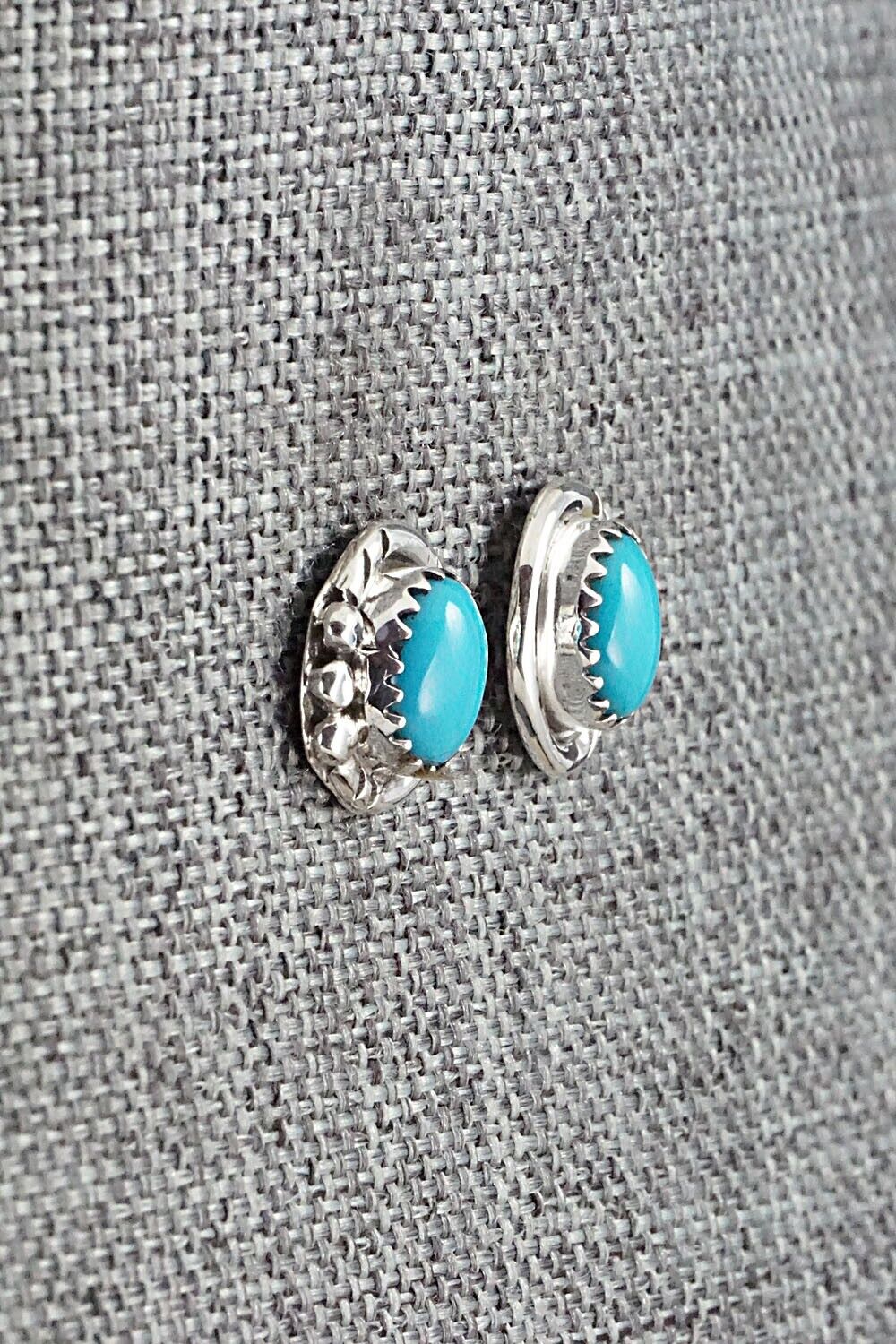 Turquoise & Sterling Silver Earrings - Rita Largo