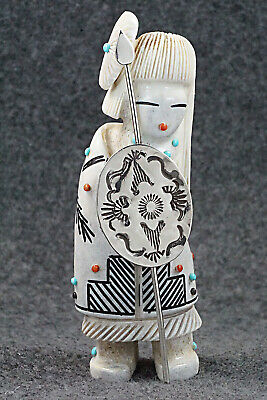 Hunter Zuni Fetish Carving - Claudia Peina