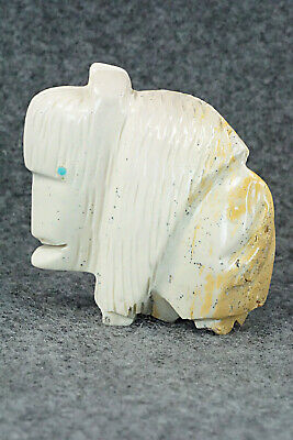 Buffalo Zuni Fetish Carving - Gilbert Lonjose