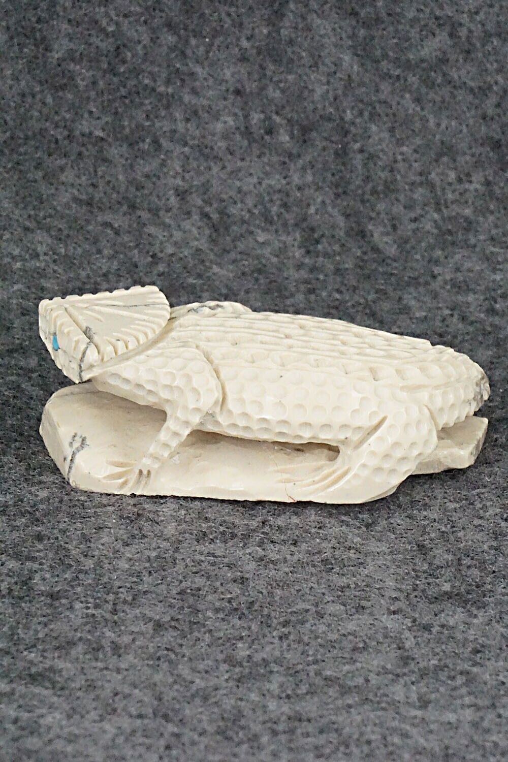 Horned Toad Zuni Fetish Carving - Jensen Charlie