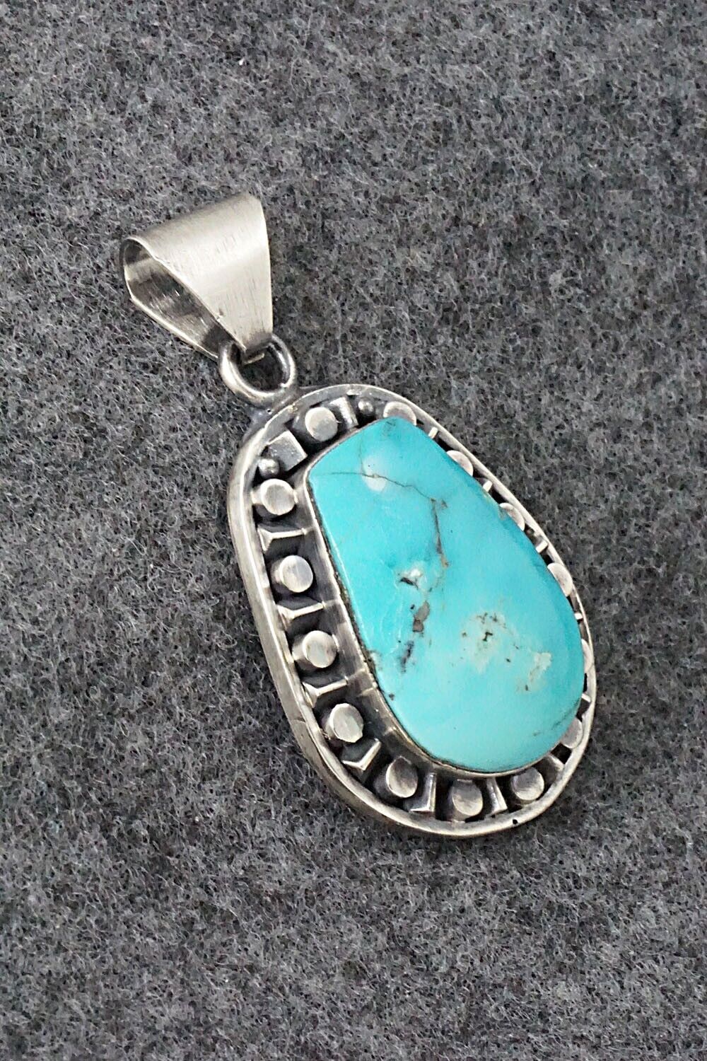 Turquoise and Sterling Silver Pendant - Sharon McCarthy