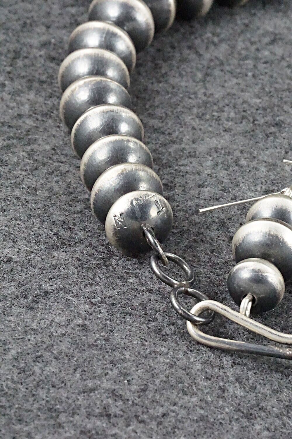 Sterling Silver Navajo Pearl Necklace & Earrings - Presley Haley