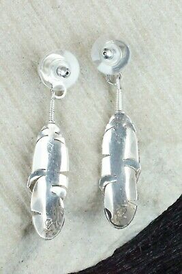 Turquoise and Sterling Silver Earrings - Ernest Rangel