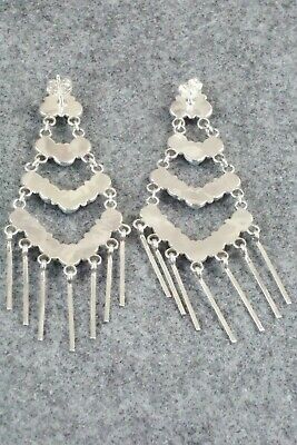 Turquoise & Sterling Silver Earrings - Dixie Booqua