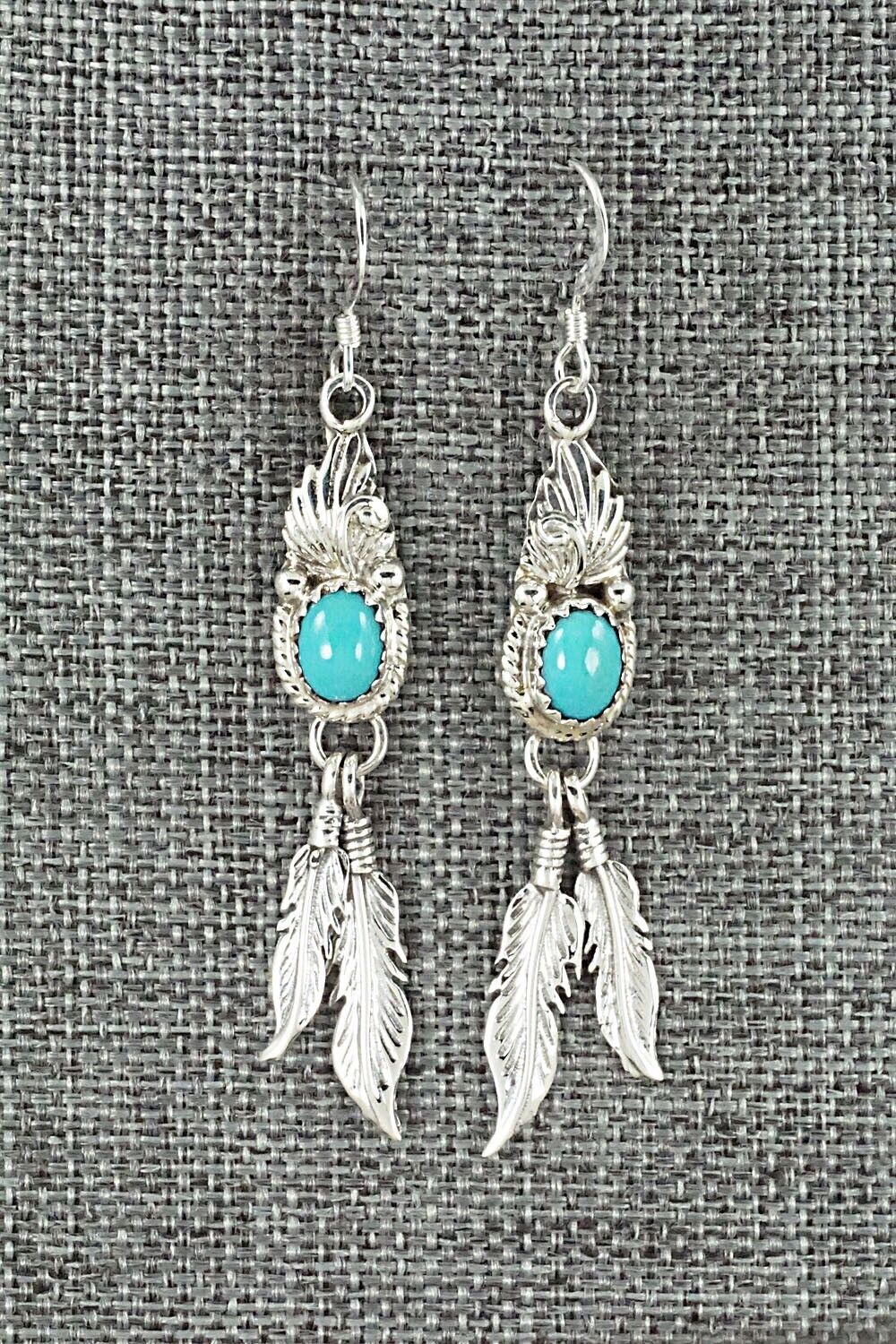 Turquoise & Sterling Silver Earrings - Judy Largo