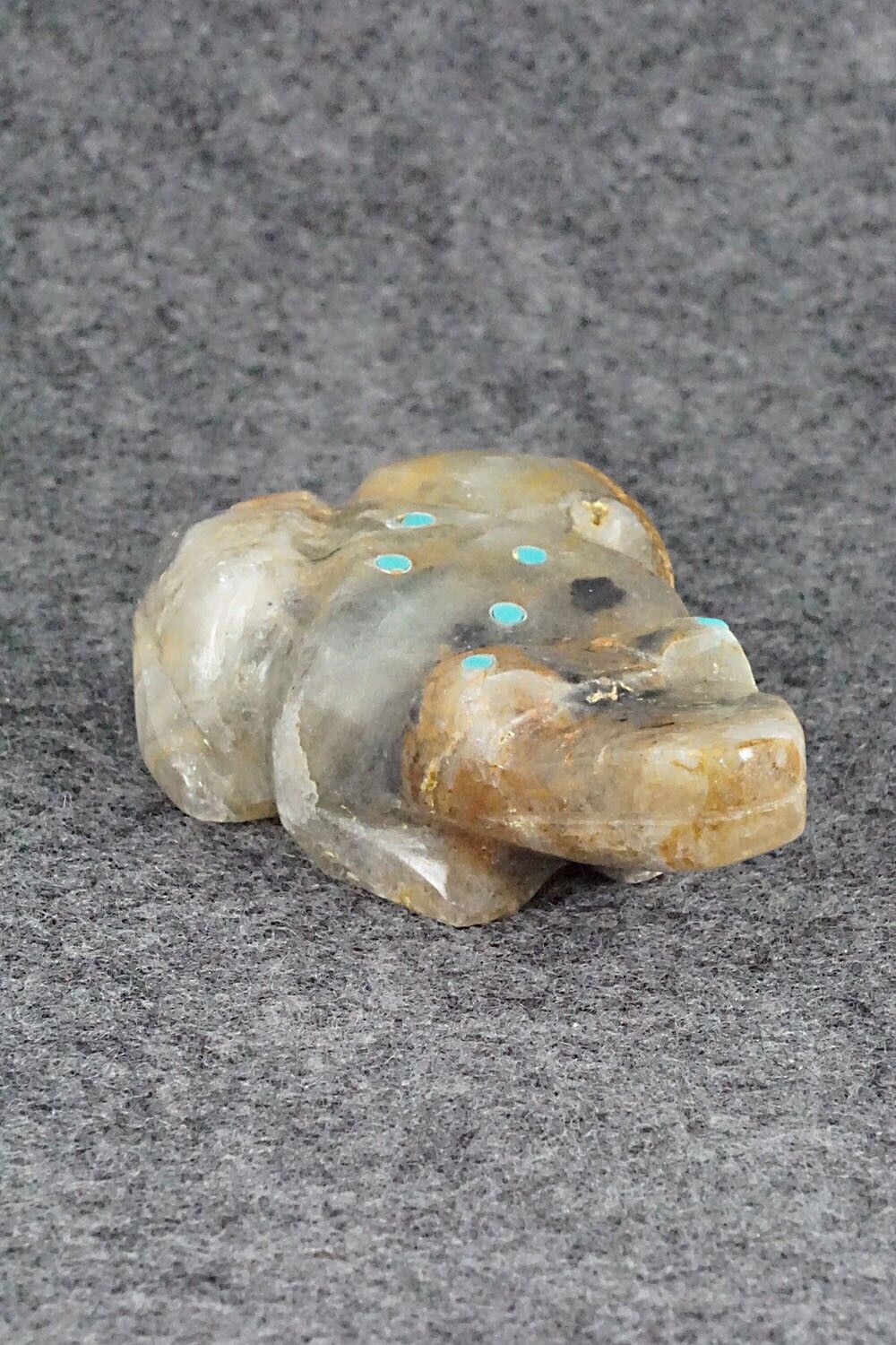 Frog Zuni Fetish Carving - Rodney Laiwakete