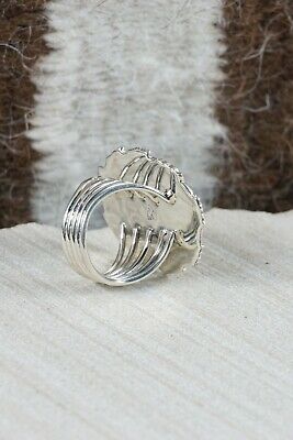 Navajo Turquoise & Sterling Silver Ring - Daniel Benally - Size 6.25
