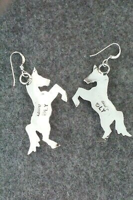 Turquoise & Sterling Silver Earrings - Louise Yazzie