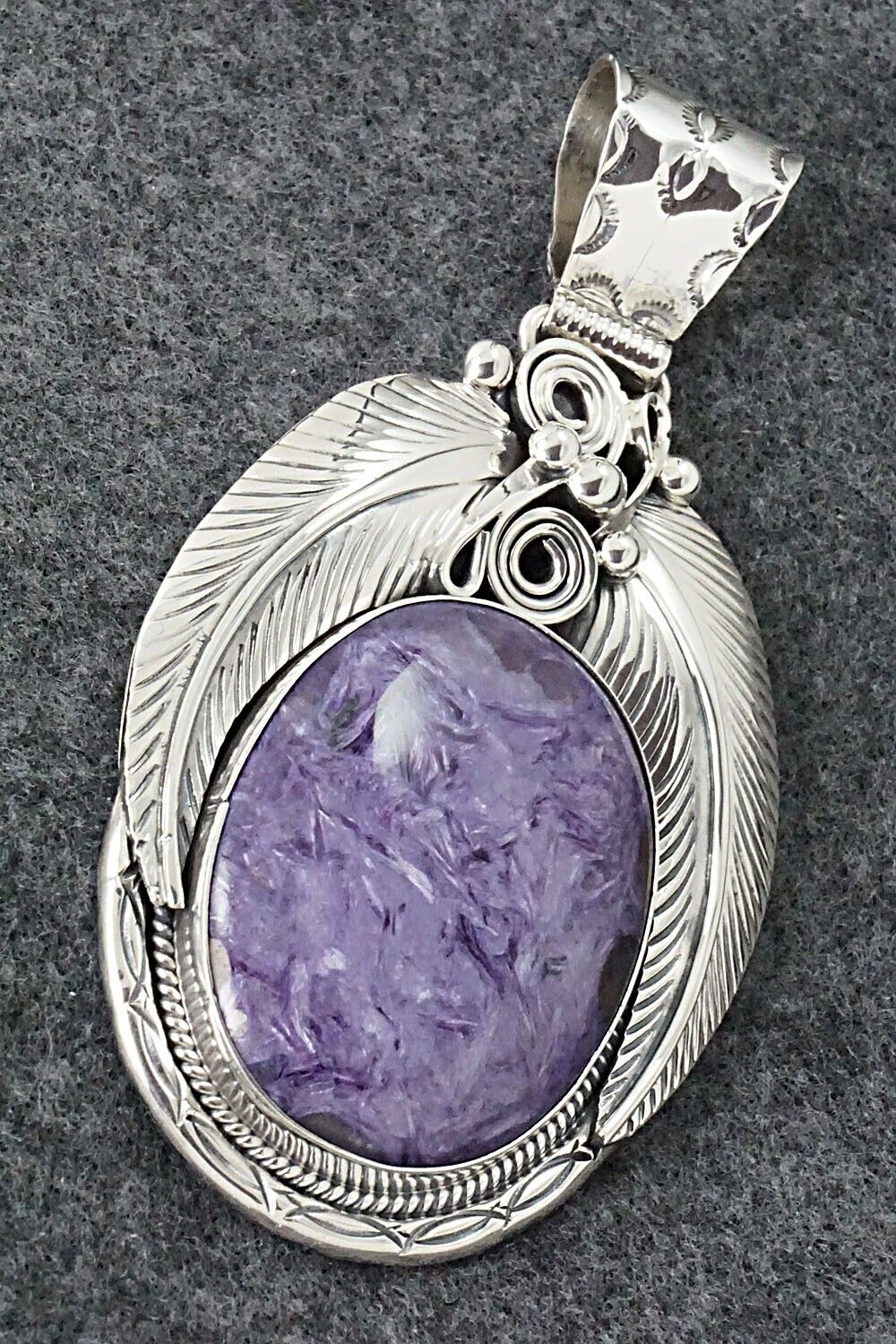 Charoite & Sterling Silver Pendant - Davey Morgan