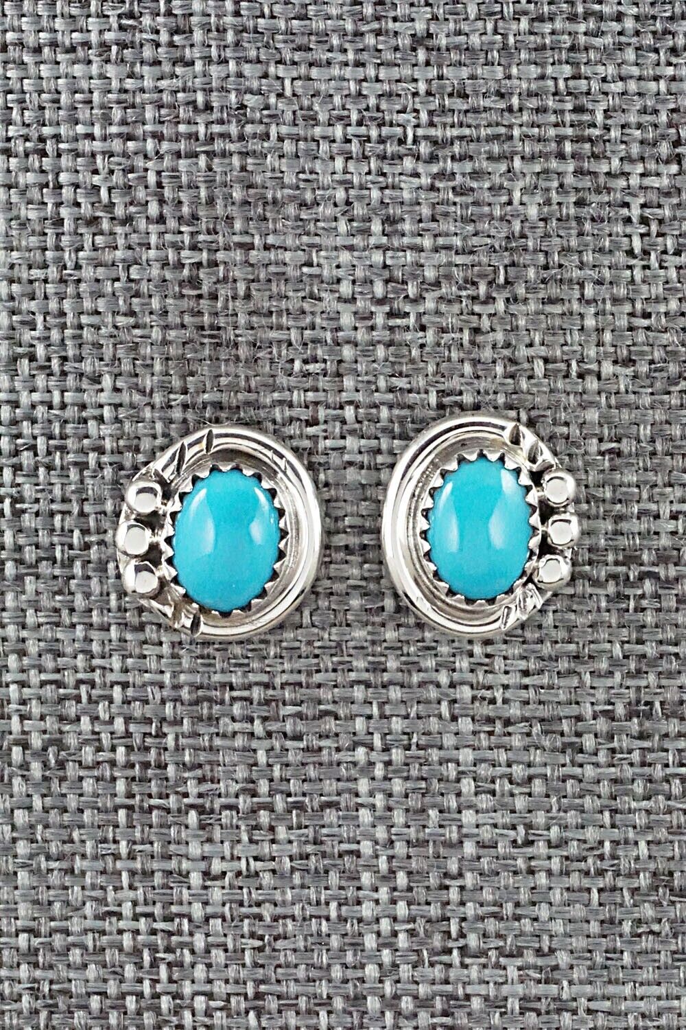 Turquoise & Sterling Silver Earrings - Rita Largo