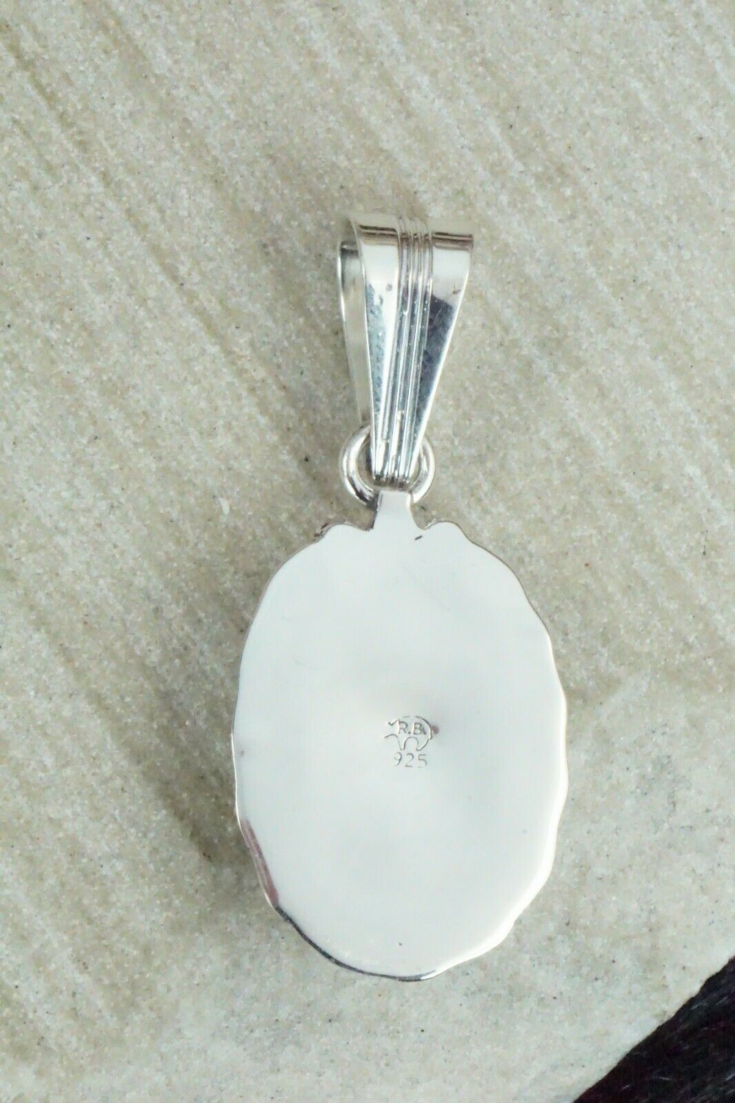 Turquoise & Sterling Silver Pendant - Samuel Yellowhair