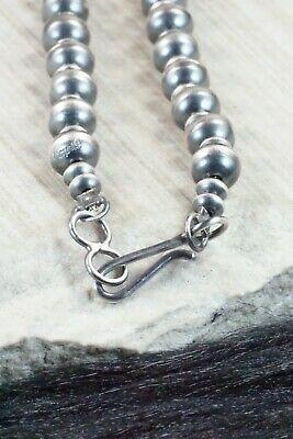 Sterling Silver Navajo Pearl Necklace - Preston Haley - High Lonesome Trading