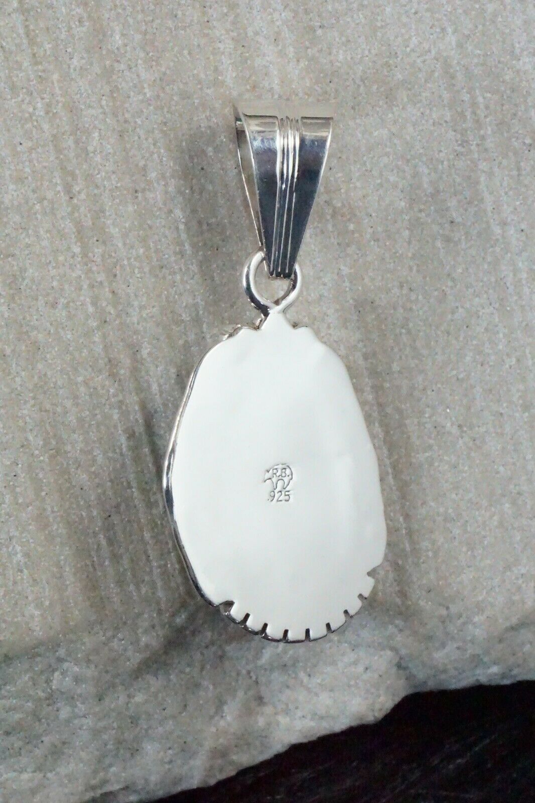 Turquoise & Sterling Silver Pendant - Samuel Yellowhair