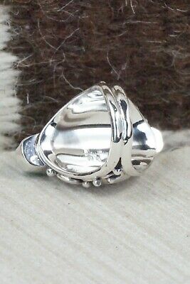 Turquoise & Sterling Silver Ring - Darrell Morgan - Size 6