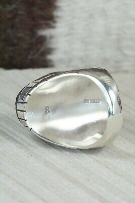 Turquoise and Sterling Silver Ring - Ray Jack - Size 11.5
