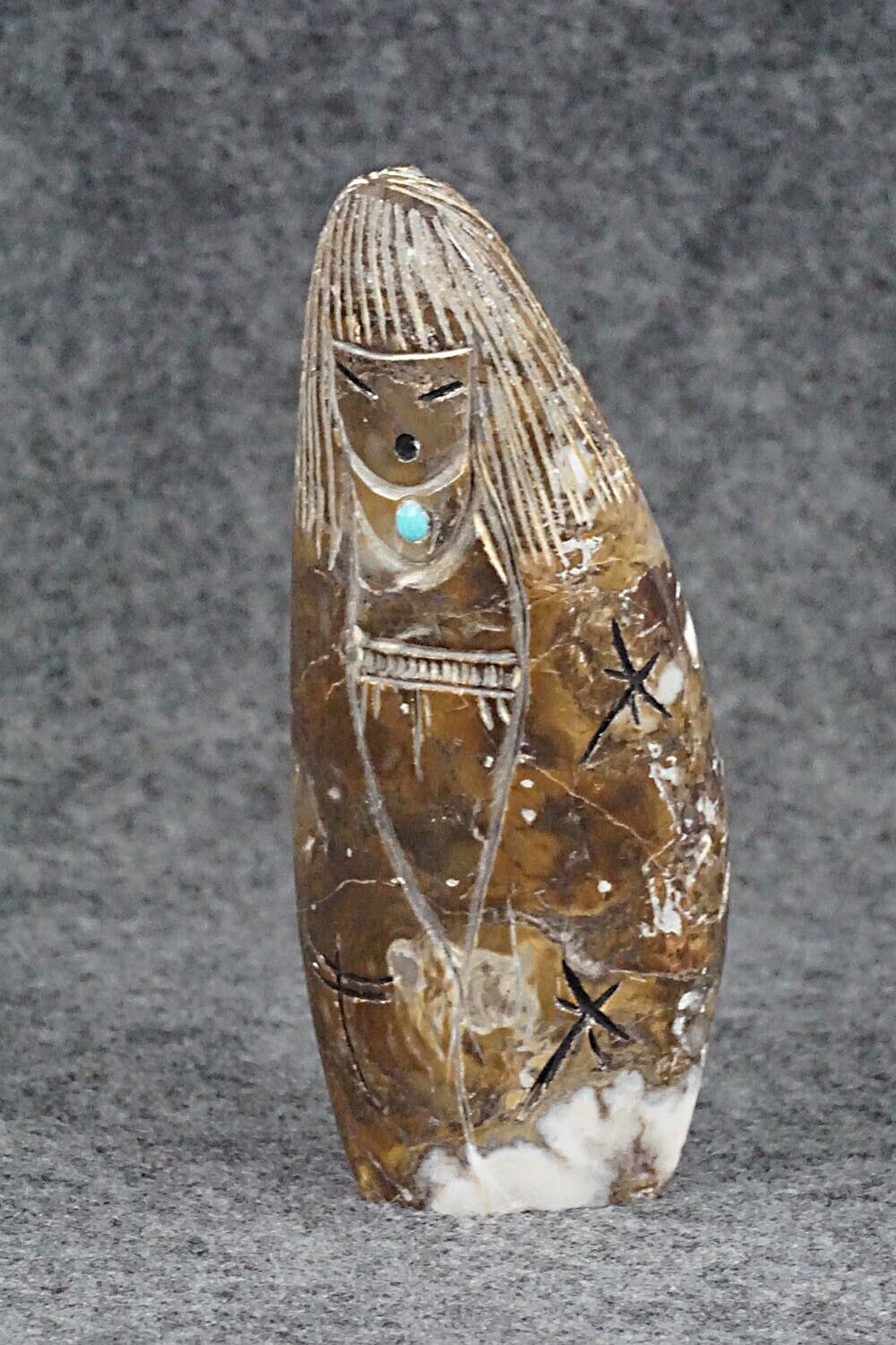 Corn Maiden Zuni Fetish Carving - Sandra Quandelacy