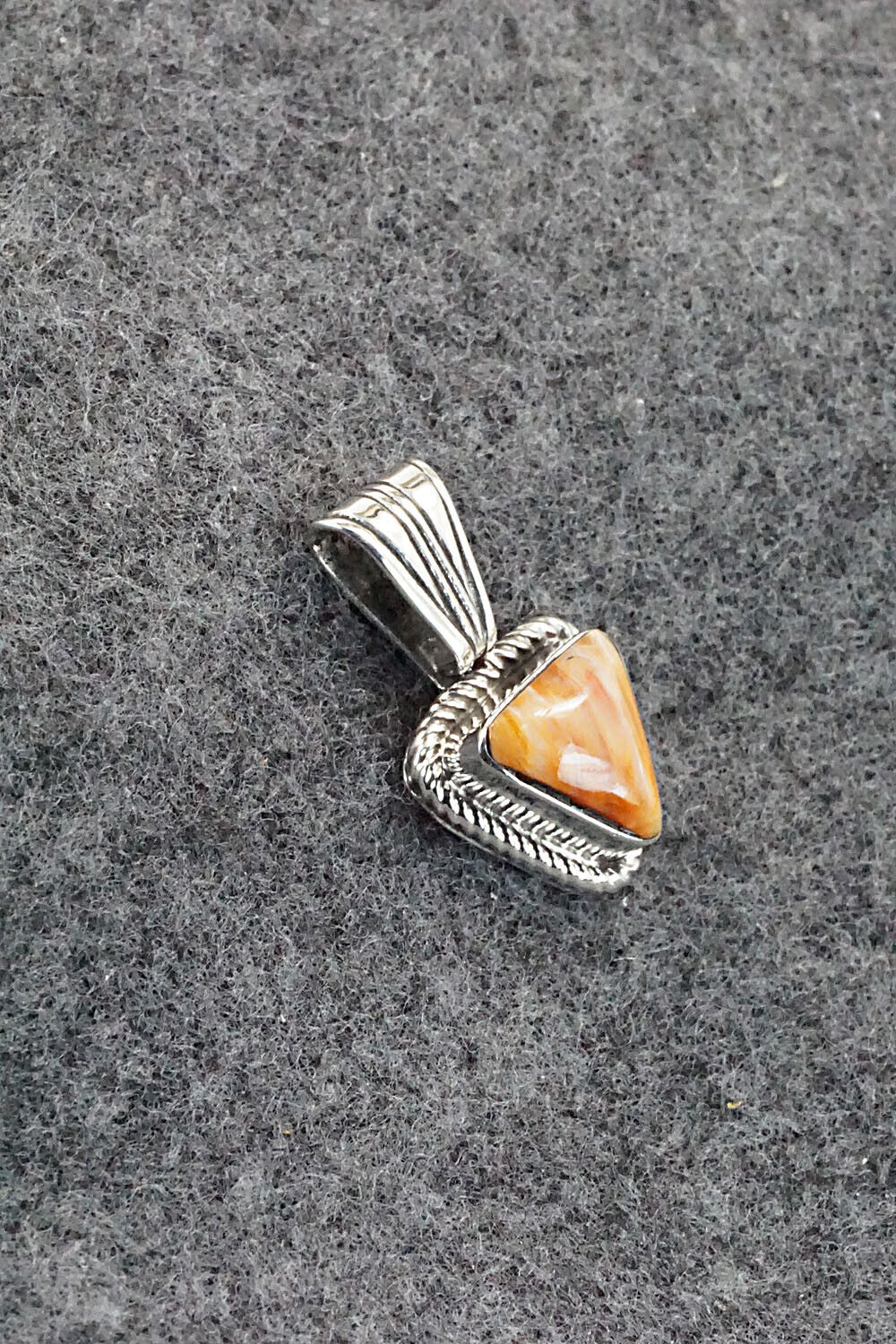 Spiny Oyster and Sterling Silver Pendant - Sadie Jim