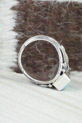 Turquoise & Sterling Silver Ring - Davey Morgan - Size 9