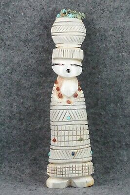 Corn Maiden Zuni Fetish Carving - Carl Etsate