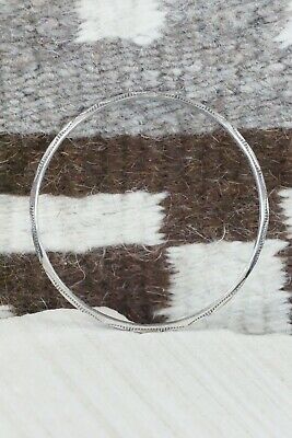 Navajo Sterling Silver Bangle Cuff - Elaine Tahe