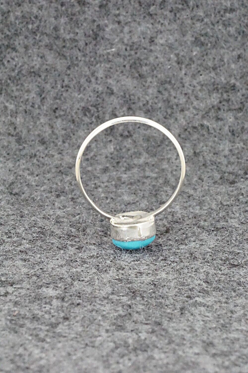 Turquoise & Sterling Silver Ring - Trista Slow - Size 4.75