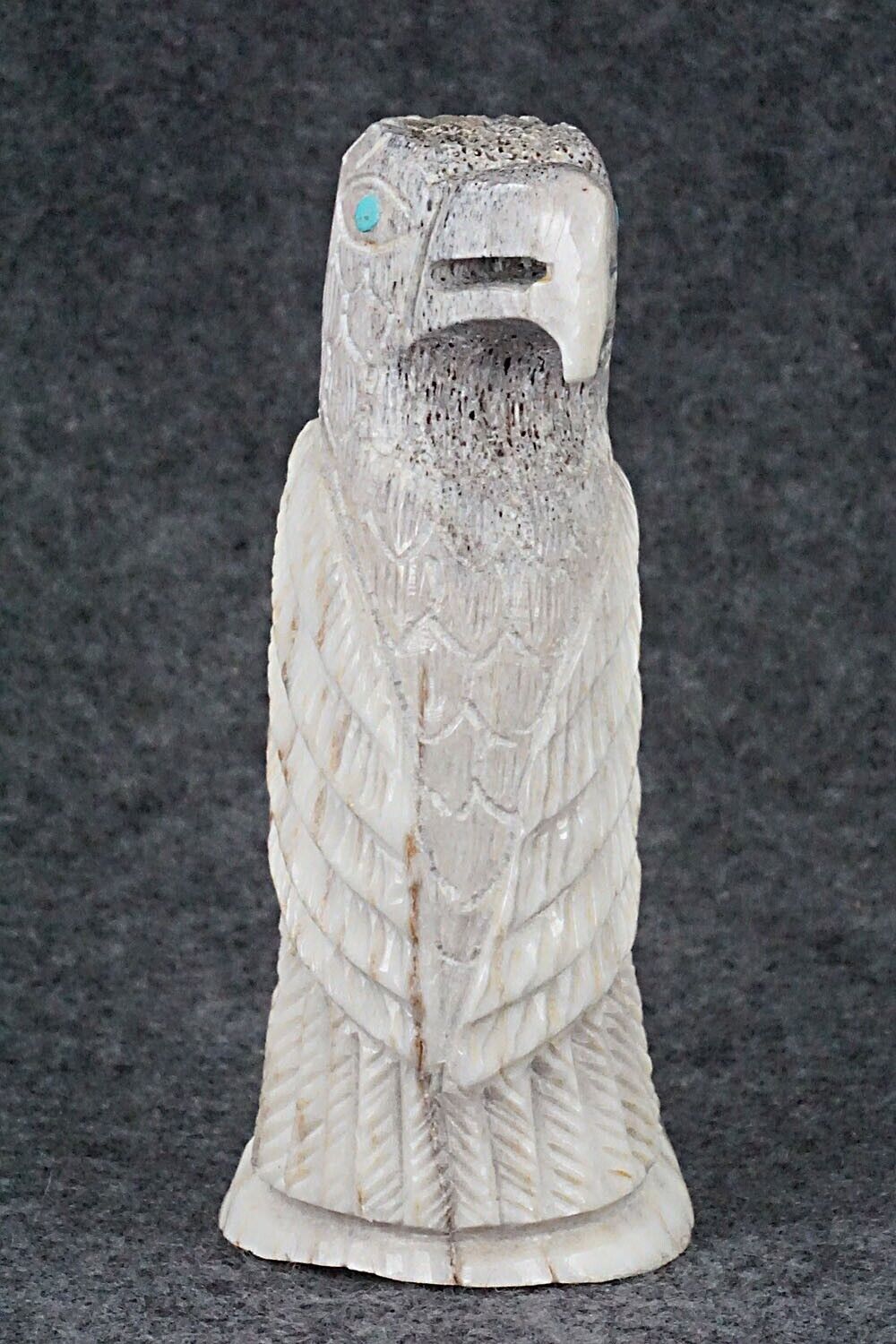 Eagle Zuni Fetish Carving - Garrick Weeka
