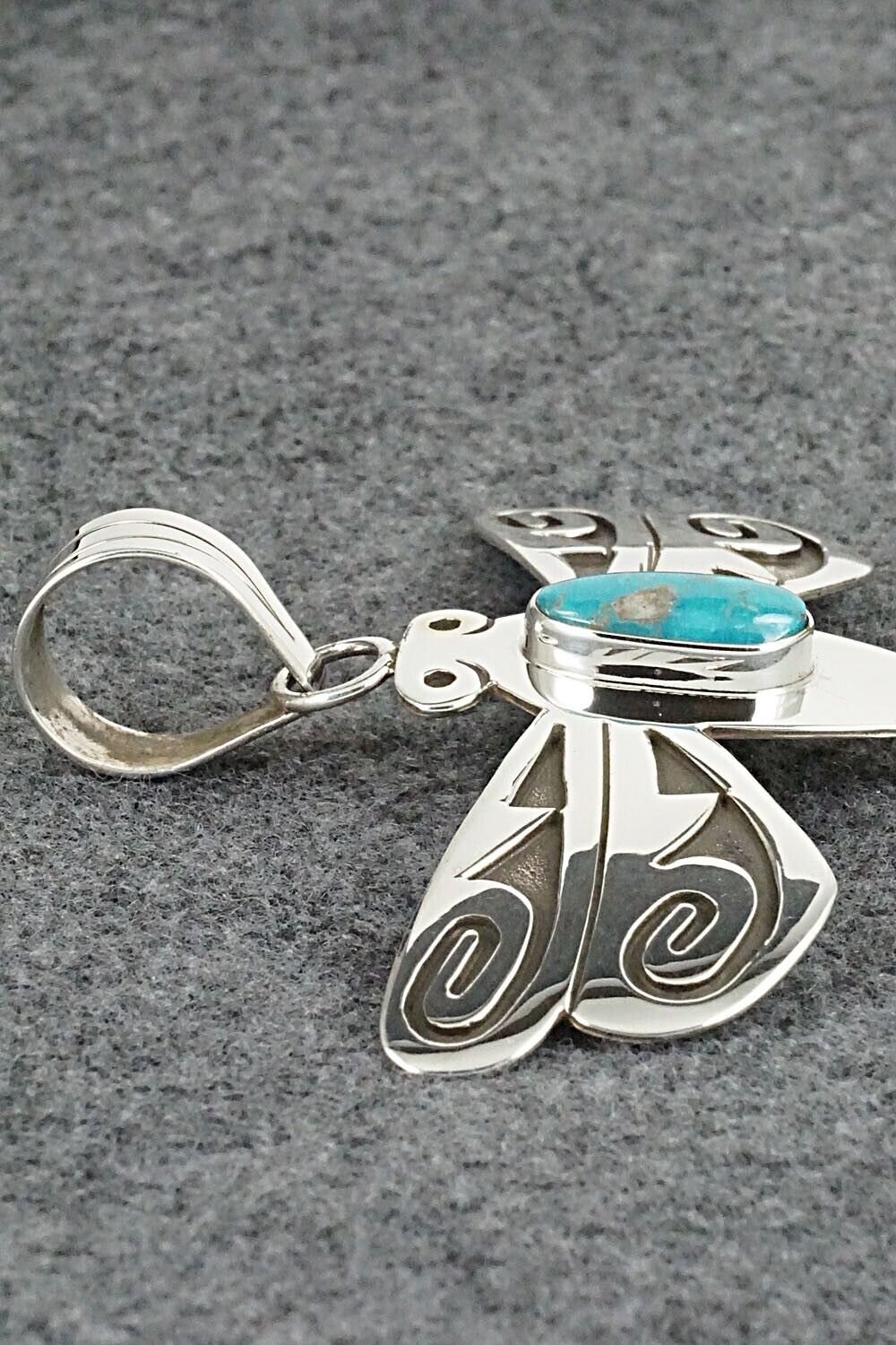 Turquoise & Sterling Silver Pendant - Sonny Gene
