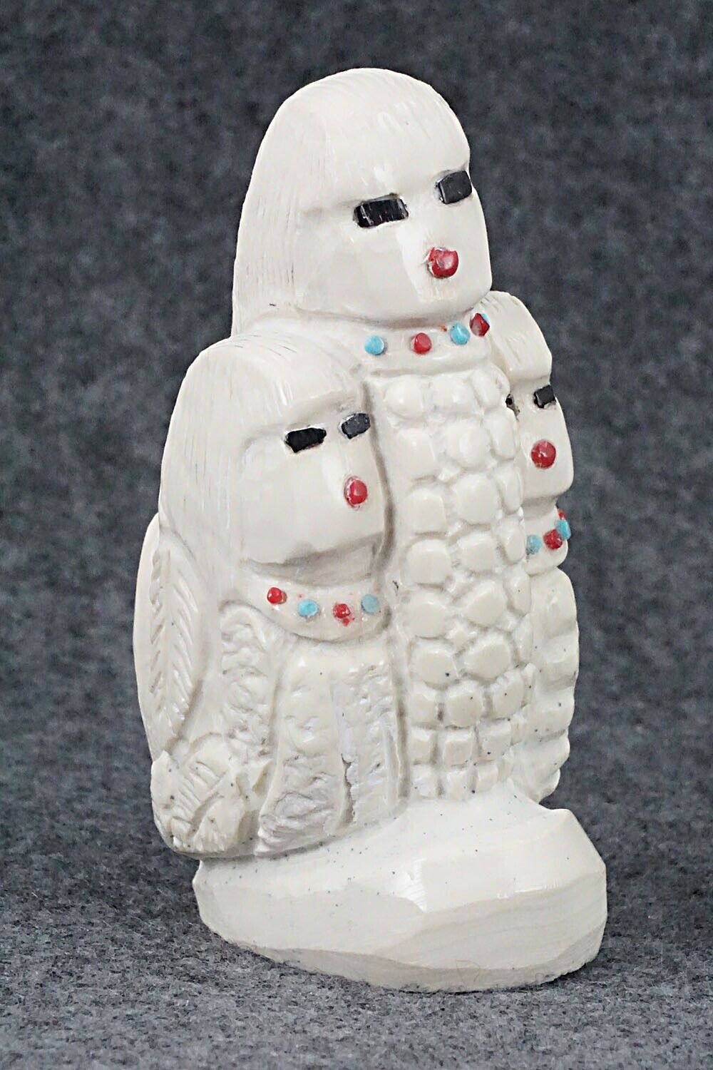 Corn Maiden Zuni Fetish Carving - Colton Kaamasee