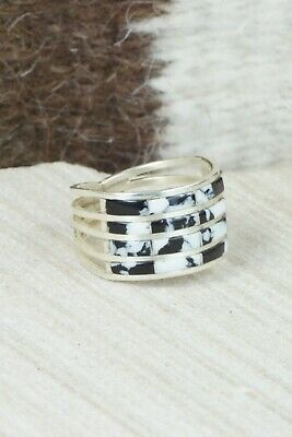 White Buffalo & Sterling Silver Ring - Claresse Kylestewa - Size 7.5
