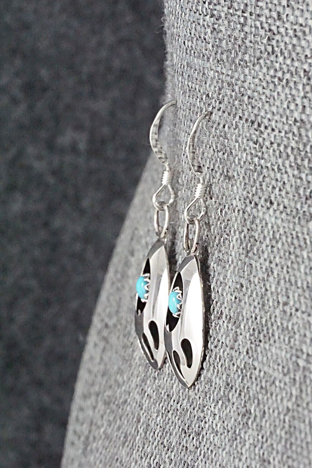 Turquoise & Sterling Silver Earrings - Leta Parker