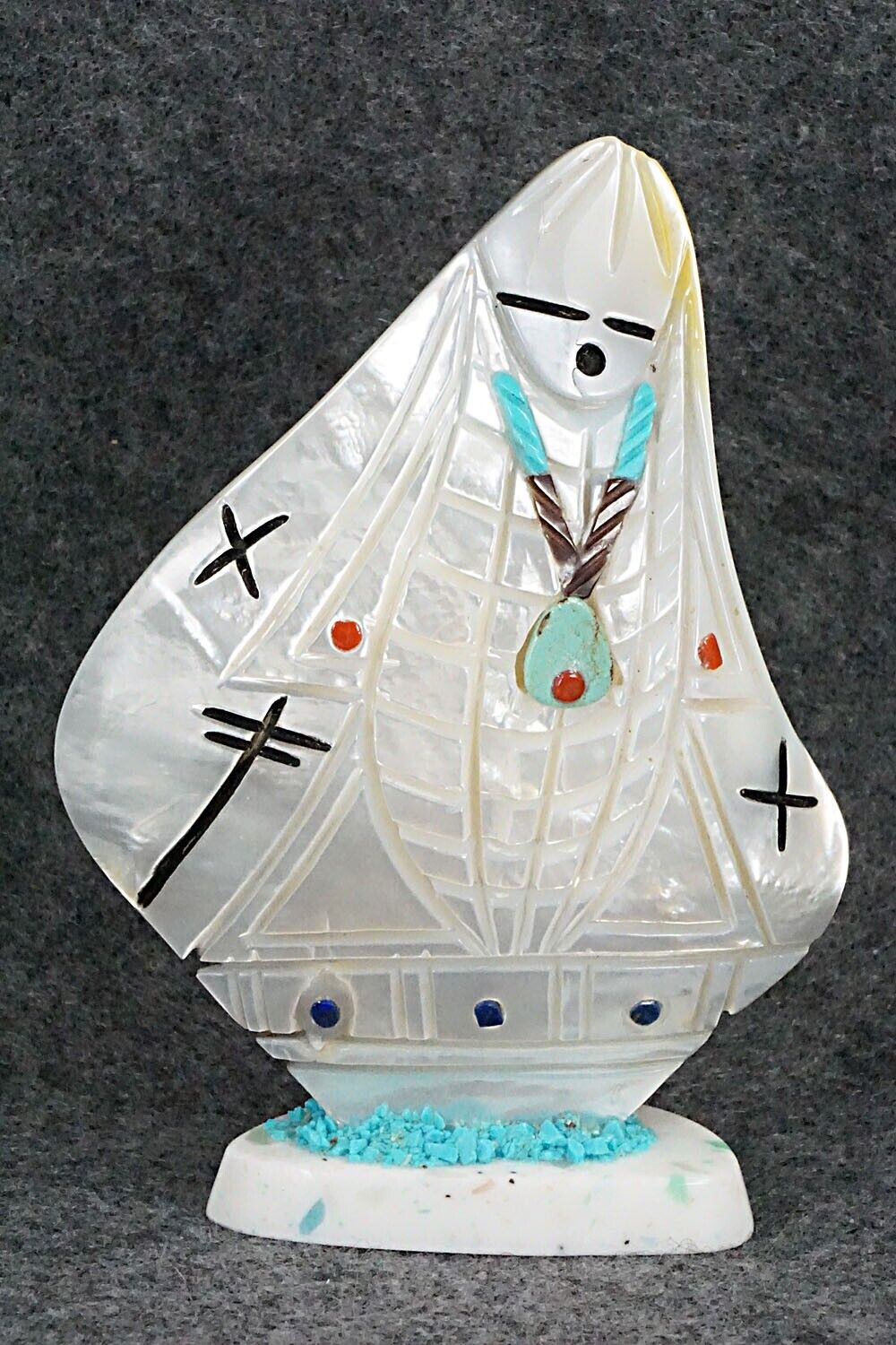 Corn Maiden Zuni Fetish Carving - Vickie Quandelacy