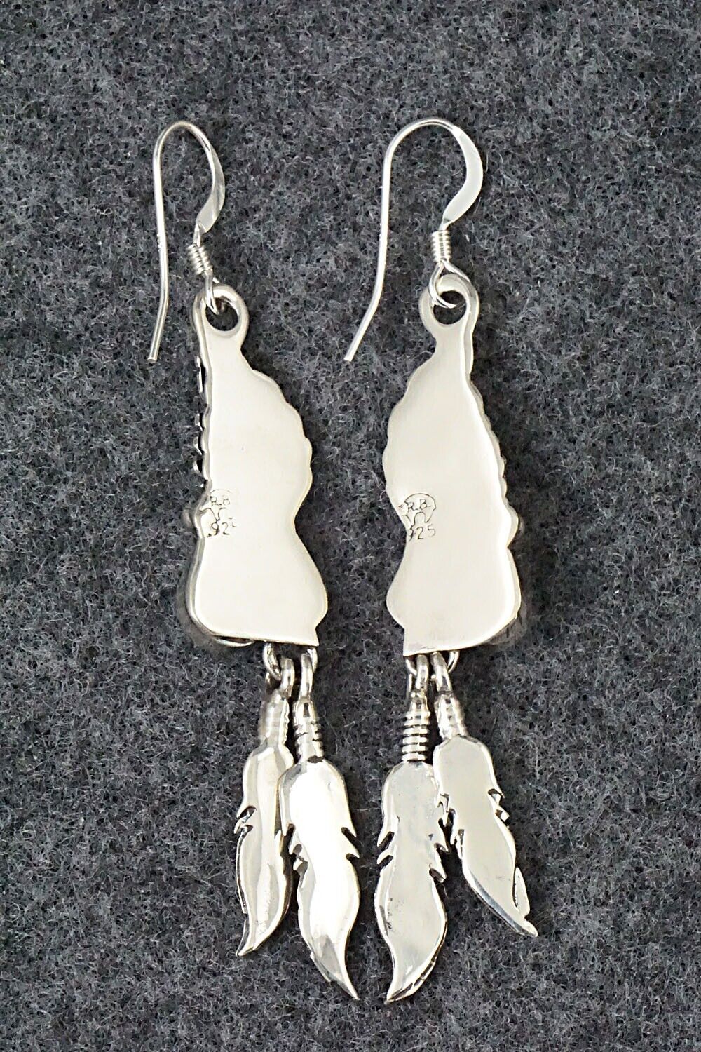 Turquoise & Sterling Silver Earrings - Etta Larry
