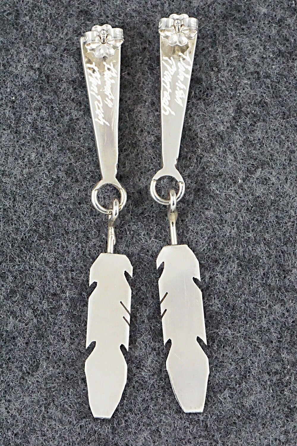 Turquoise & Sterling Silver Earrings - Terrance Panteah & Tammy Johnson