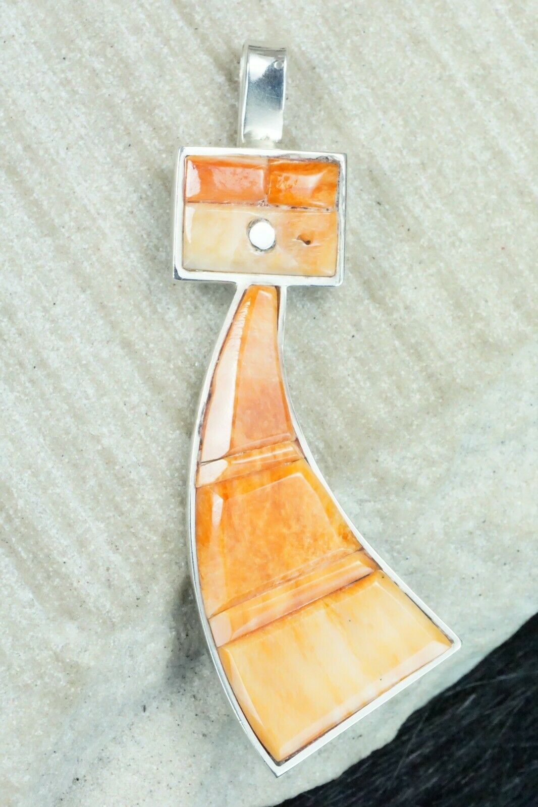 Spiny Oyster & Sterling Silver Pendant - Harold Smith