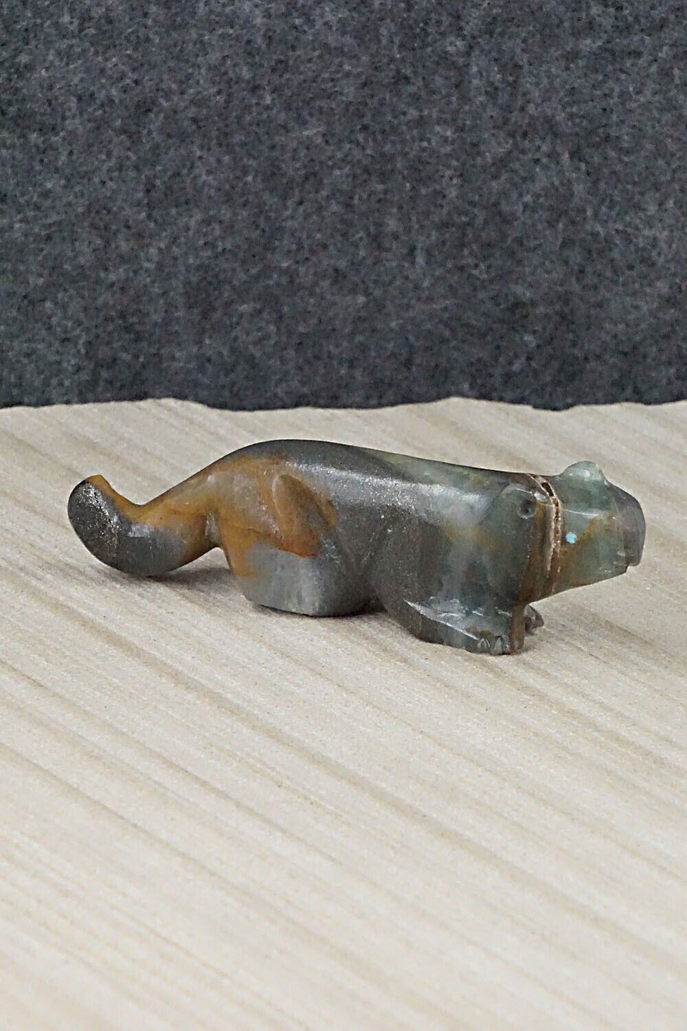 Mountain Lion Zuni Fetish Carving - David Chavez